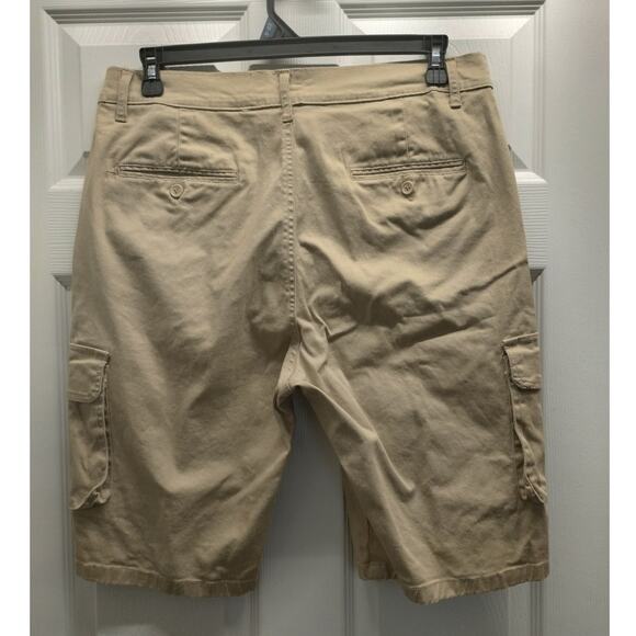 Rugged Trail Men's Size 36 Beige Khaki Cargo Utility Everyday Workwear Shorts - Picture 2 of 5